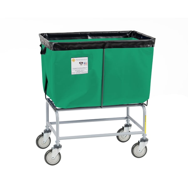 Elevated Basket Truck, Vinyl, 6 Bushel, Forest green